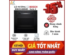 Lò nướng Bosch Series 4 HBS534BB0B - Made in Ba Lan