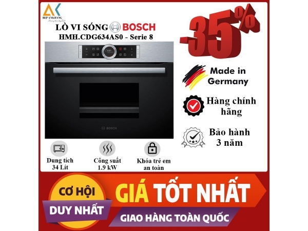 Lò hấp  Bosch HMH.CDG634BS1  - Germany