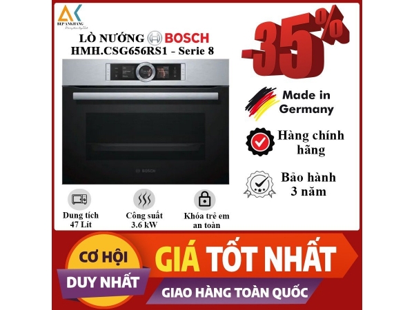 Lò nướng kết hợp hấp  Bosch HMH.CSG656RS1  - Germany