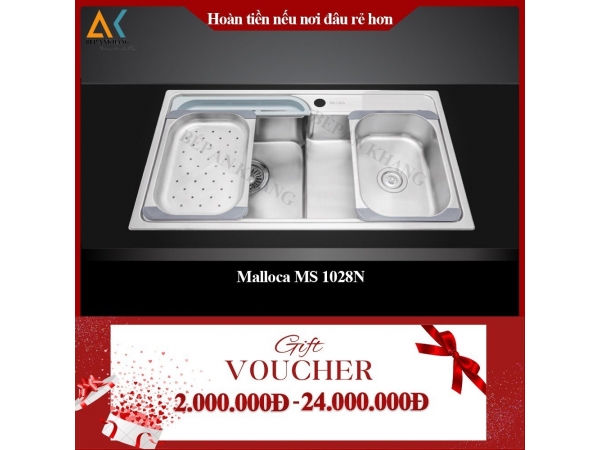 Chậu Rửa 2 Hộc  Malloca MS 1028N