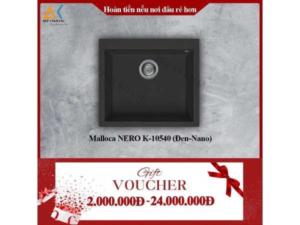 Chậu rửa Malloca NERO K-10540 (Nano)