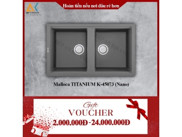 Chậu rửa Malloca TITANIUM K-45073 (Nano)