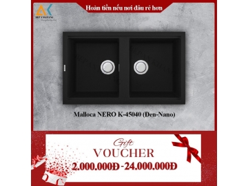 Chậu rửa Malloca NERO K-45040 (Nano)