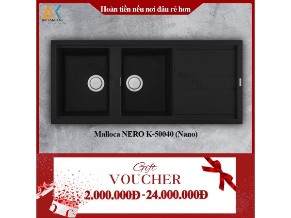 Chậu rửa Malloca NERO K-50040 (Nano)