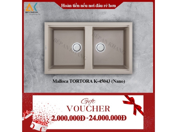 Chậu rửa Malloca TORTORA K-45043 (Nano)