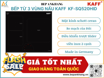 Bếp từ 3 vùng nấu Kaff KF - SQ520HID - Made in Germany