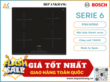 Bếp Từ 4 Vùng Nấu Bosch PIE631FB1E Serie 6 - Made in Spain