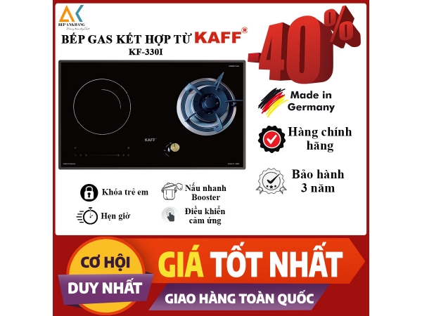 Bếp Gas Kết Hợp Với Từ lắp Kính Âm KAFF KF-088IG   - Made in Malaysia