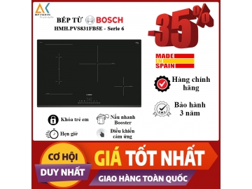 BẾP TỪ KẾT HỢP 2 VÙNG NẤU HMH.PVS831FB5E 80CM - Made in Spain