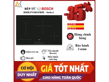 Bếp từ kết hợp 2 vùng nấu Bosch HMH.PVS831FB5E - Made in Spain