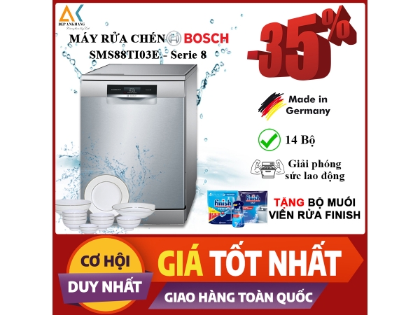 Máy rửa chén độc lập Bosch SMS88TI03E