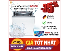 Máy rửa chén âm tủ Bosch SMV68TX06E