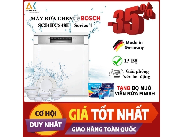 MÁY RỬA BÁT BOSCH SGI4HCS48E - Germany