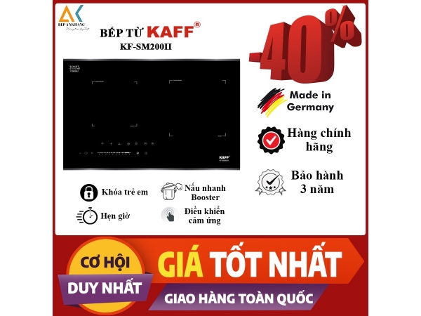 Bếp từ 2 vùng nấu 60cm Kaff KF-SM200II - Made In Germany