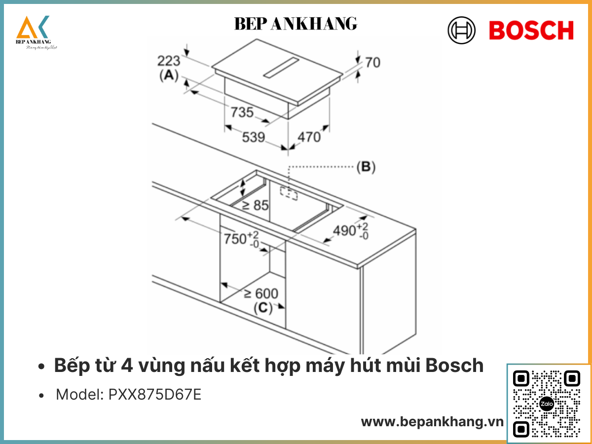 Kích thước lắp đặt