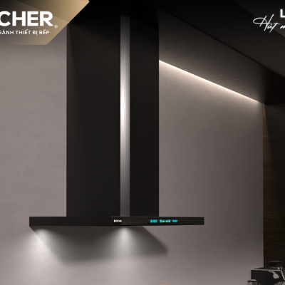 Máy Hút Mùi Kocher LUVIA BLACK MATTE - Phong cách Ý