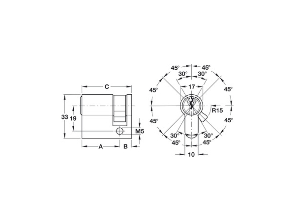 Ruột khoá Hafele Standard Startec profile 1 đầu chìa 916.96.107