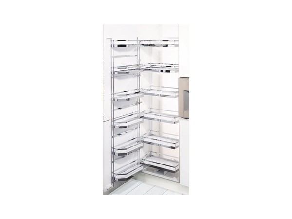 Phụ kiện Hafele cho tủ bếp đứng ngăn kéo lọt lòng có kệ cửa và rổ treo 545.93.431