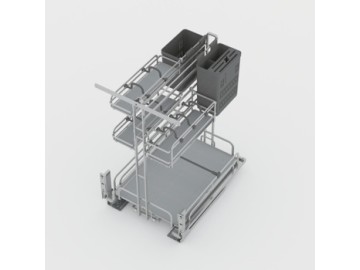 Kệ gia vị tủ dưới Hafele Omero multi 300 mm 595.00.803