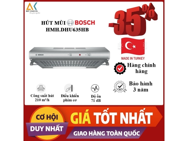 MÁY HÚT MÙI CỔ ĐIỂN - 60CM HMH.DHU635HB