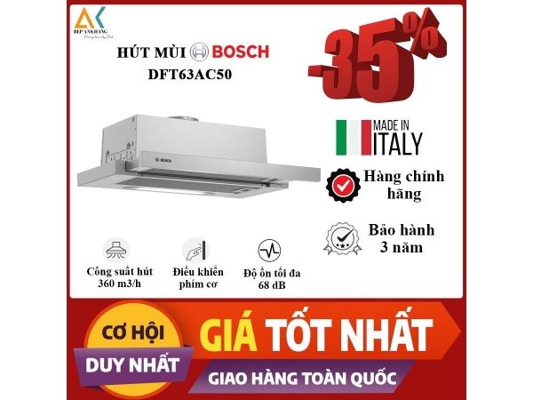 Hút mùi âm tủ DFT63AC50 - Italy