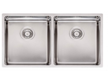 Chậu Rửa Bát 2 Hố HOUSTON 34x40+34x40 Inox HMH.NPCS0010 - Nhập Hà Lan