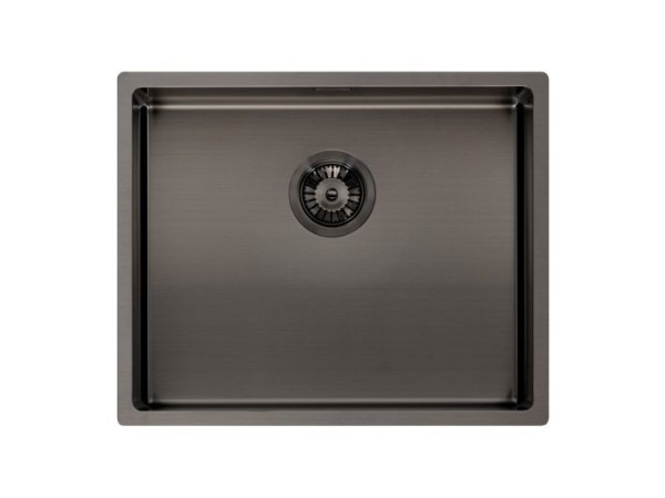 Chậu Rửa Bát Inox 1 Hố Miami 50 Xám Kim Loại PVD HMH.R30721 - Nhập Hà Lan