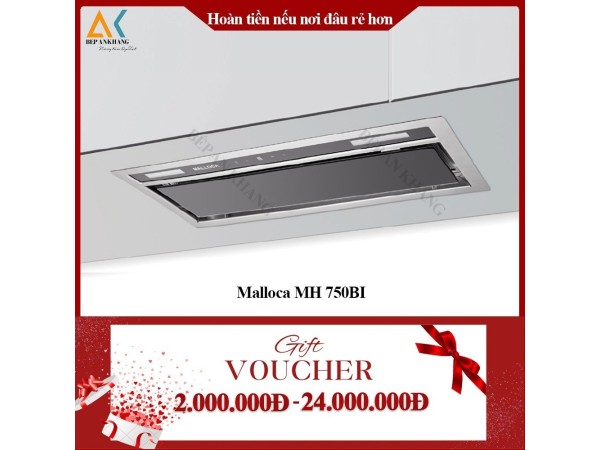 Máy Hút Mùi Âm Tủ Malloca MH 750BI -  Made in Trung Quốc