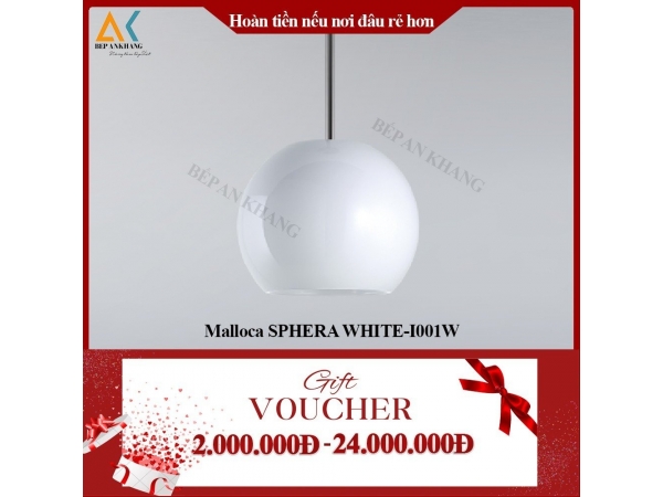 Máy Hút Mùi Đảo MALLOCA SPHERA WHITE - I001W - Made in Trung Quốc