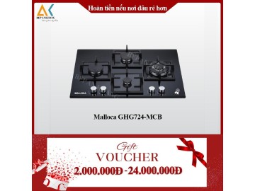 Bếp Gas Âm 4 Vùng Nấu Malloca GHG724-MCB - Made in Trung Quốc