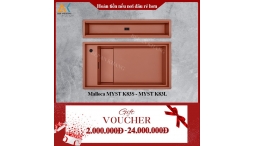 Chậu đá màu cá hồi Malloca MYST K83S - MYST K83L