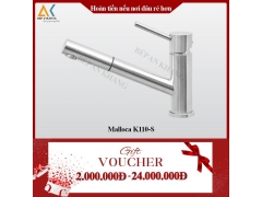 Vòi Rửa Chén 2 Nguồn Nóng Lạnh Malloca K110-S - Mạ Chrome Tạo Bọt Và Chống Văn Nước