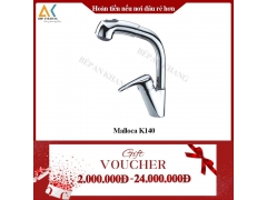 Vòi Rửa Chén Dây Rút 2 Nguồn Nóng Lạnh Malloca K140 - Mạ Chrome 