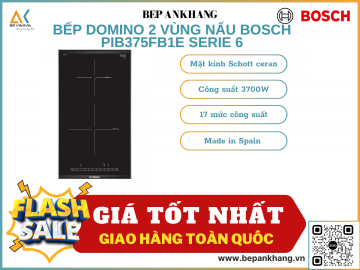 Bếp từ 2 vùng nấu Domino PIB375FB1E Seri 6 - Made in Spain