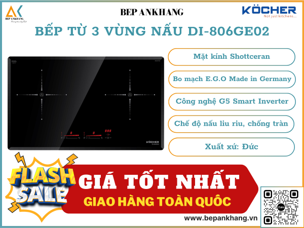 Bếp từ đôi Kocher DI-806GE02 - Made in Germany 