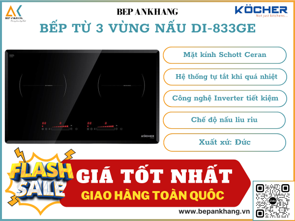 BẾP TỪ KOCHER DI-833GE - GERMANY