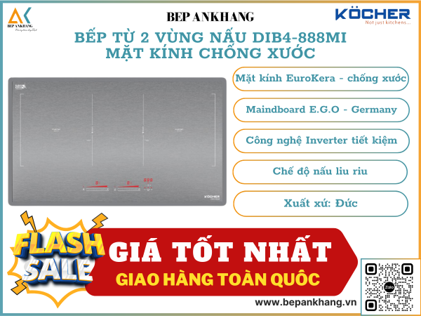 Bếp từ đôi Kocher DIB4-888MI 