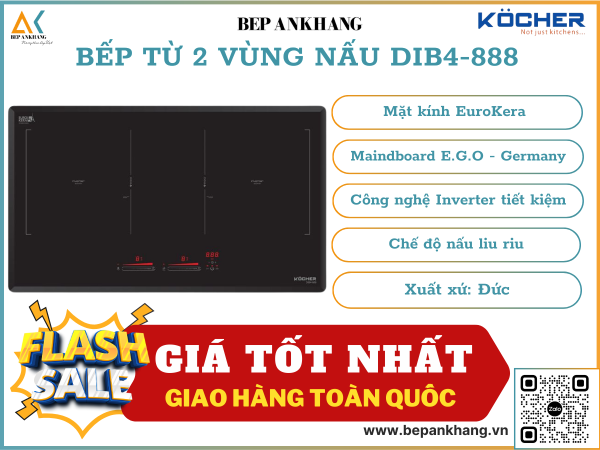 Bếp từ đôi Kocher DIB4-888 