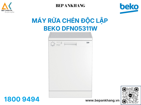 Máy rửa chén độc lập Beko DFN05311W - Nhập khẩu Thổ Nhĩ Kỳ