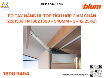 Bộ tay nâng HL top tích hợp giảm chấn 22L1508 1141882 (390 – 540mm - 2 – 12,25KG)