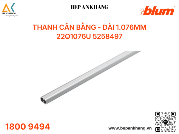 Thanh cân bằng Blum - Dài 1.076mm - 22Q1076U 5258497