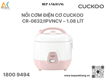 Nồi Cơm Điện CUCKOO 1.08L (CR-0632/IPVNCV) - Màu Hồng 