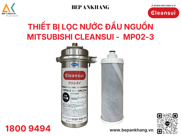 Thiết bị lọc nước đầu nguồn Mitsubishi Cleansui MP02-3 - Japan