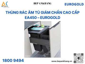 THÙNG RÁC ÂM TỦ GIẢM CHẤN CAO CẤP EUROGOLD EA450 - 450mm