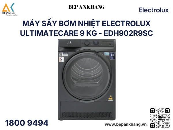 Máy sấy bơm nhiệt Electrolux UltimateCare 9 kg - EDH902R9SC