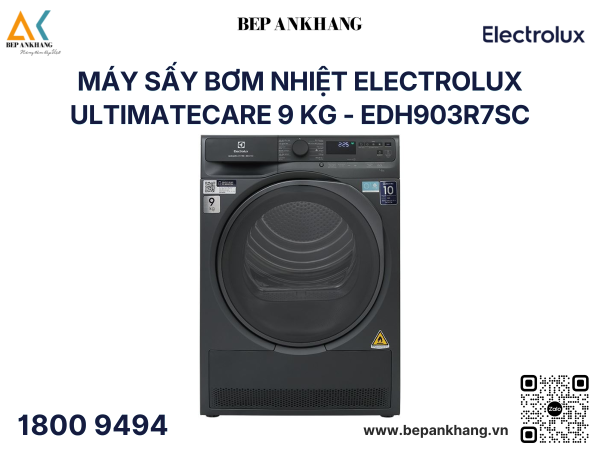 Máy sấy bơm nhiệt Electrolux UltimateCare 9 kg - EDH903R7SC