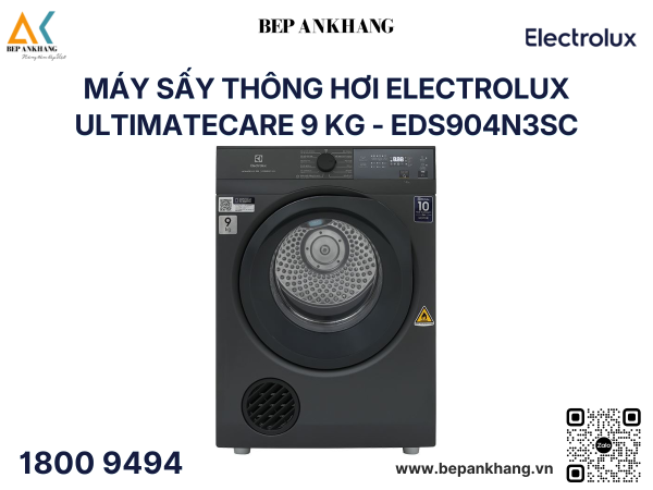 Máy sấy thông hơi Electrolux UltimateCare 9 kg - EDS904N3SC 
