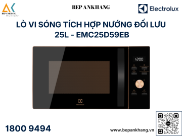 Lò vi sóng có kết hợp nướng Electrolux EMC25D59EB 25 lít 