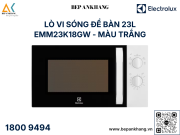 Lò vi sóng Electrolux EMM23K18GW 23 lít - màu trắng