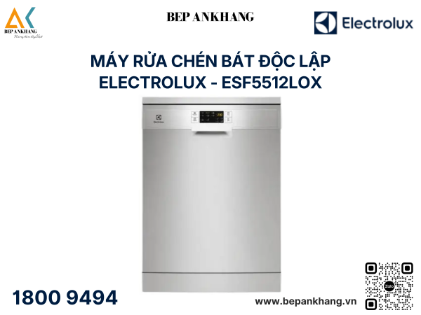 Máy rửa chén bát độc lập Electrolux ESF5512LOX 